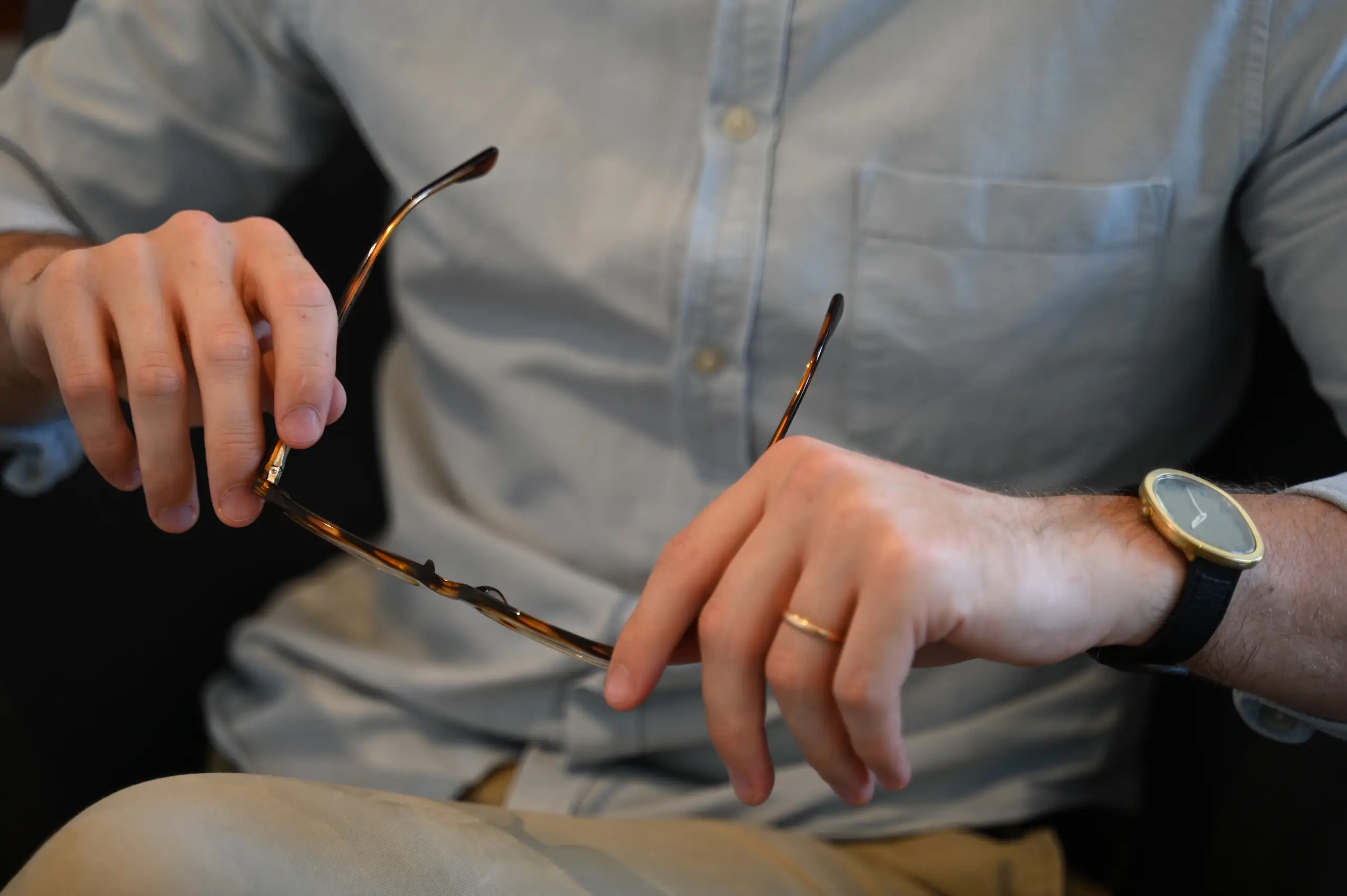 Minimalist consultation room bathed in morning light